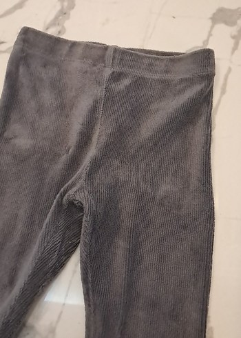 Gri Kız Çocuk Fırfırlı Rahat Tayt - Görsel 7