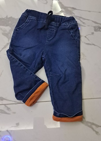 18-24 Ay Beden Erkek Çocuk Renkli Katlamalı Paça Kot Pantolon