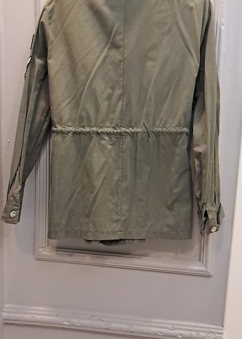 Düğmeli Yeşil Kamuflaj Kadın Ceket - Görsel 13