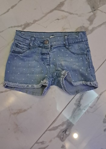 Kız Çocuk Mavi Denim Şort