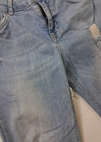 Kadın Mavi Bol Kesim Denim Jean - Görsel 8