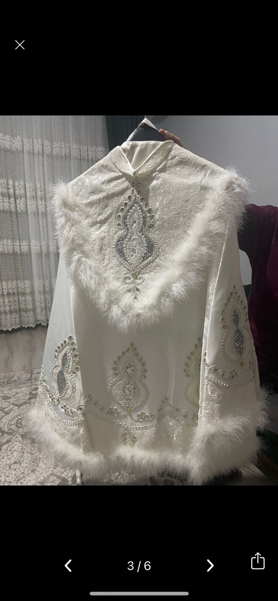 Beyaz Kürklü Nakışlı Çocuk sünnet Takımı - Görsel 3