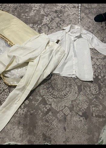 Beyaz Kürklü Nakışlı Çocuk şık Sünnet Takımı - Görsel 5