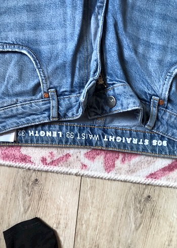 Zara Kadın Gri Bol Kesim Midi Denim Pantolon