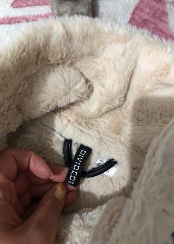 H&M Kadın Siyah Deri Kürklü Biker Ceket