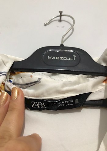 Zara Bohem Çok Renkli Desenli Uzun Kollu Gömlek