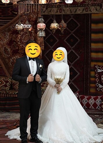 m Beden Gelinlik tesettür