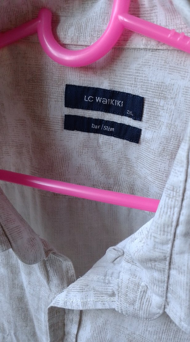 Gri Keten Erkek Kısa Kollu Gömlek - Görsel 3