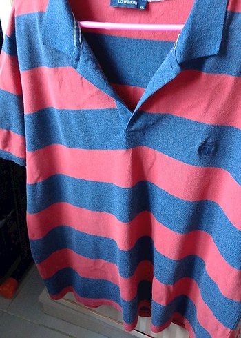 Renkli Çizgili Erkek Polo Tişört - Görsel 2