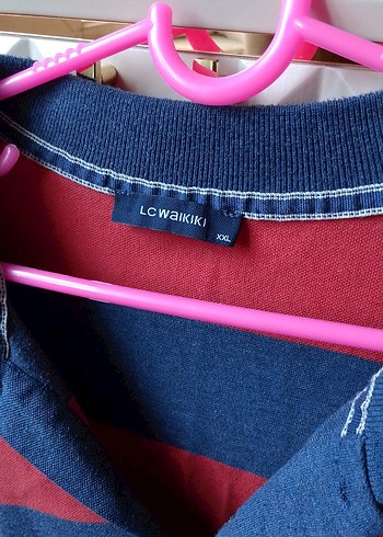 Renkli Çizgili Erkek Polo Tişört - Görsel 3