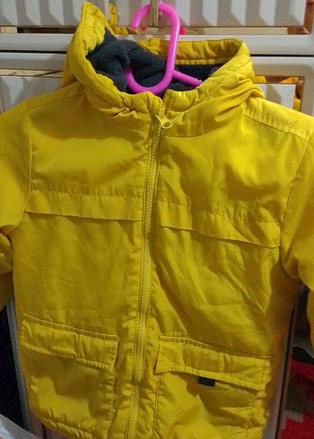 Sarı Fermuarlı Erkek Çocuk Mont - Görsel 2