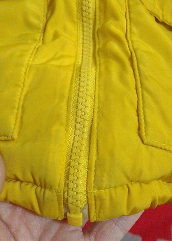 Sarı Fermuarlı Erkek Çocuk Mont - Görsel 7