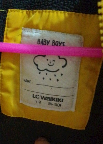 Sarı Fermuarlı Erkek Çocuk Mont - Görsel 5