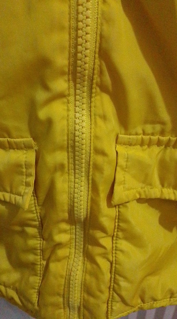 Sarı Fermuarlı Erkek Çocuk Mont - Görsel 4