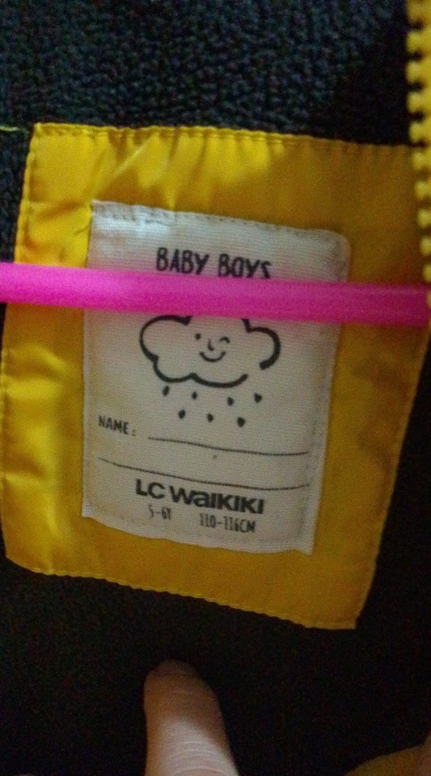 Sarı Fermuarlı Erkek Çocuk Mont - Görsel 5