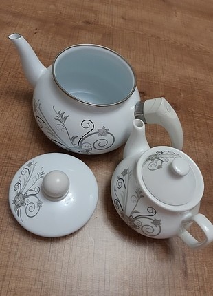 Emaye çaydanlık takımı 
