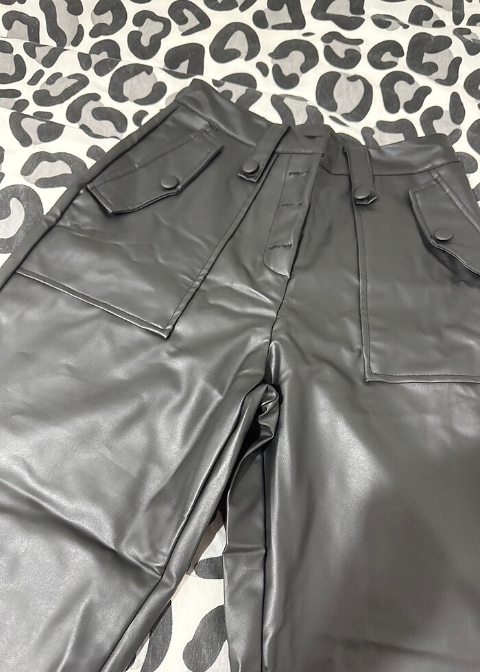 Suni deri pantolon - Görsel 4