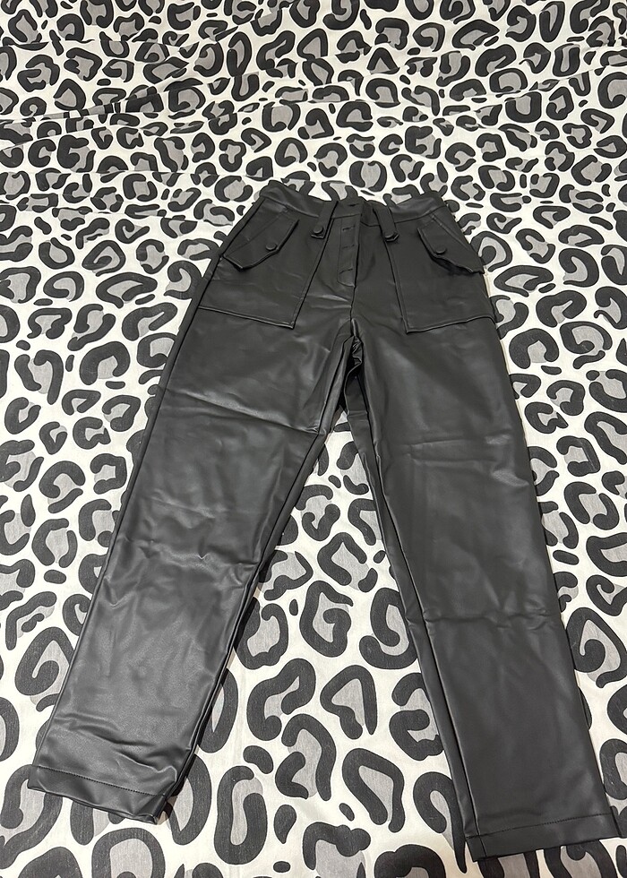 Suni deri pantolon - Görsel 3