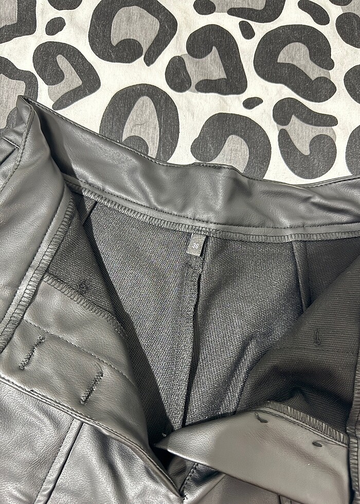 Suni deri pantolon - Görsel 5