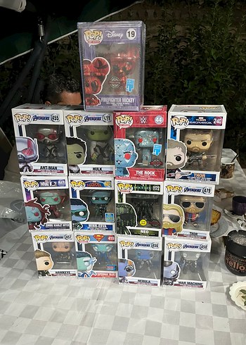 Çok Renkli Marvel ve Disney Figür Seti