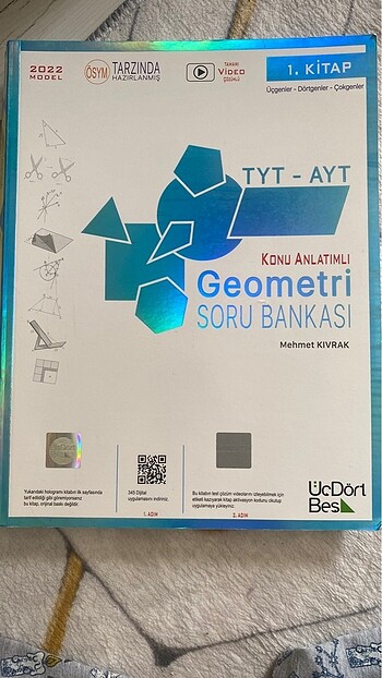 Üç dört beş yayınları tyt ayt geometri soru bankası
