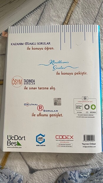 Beden Üç dört beş yayınları tyt ayt geometri soru bankası