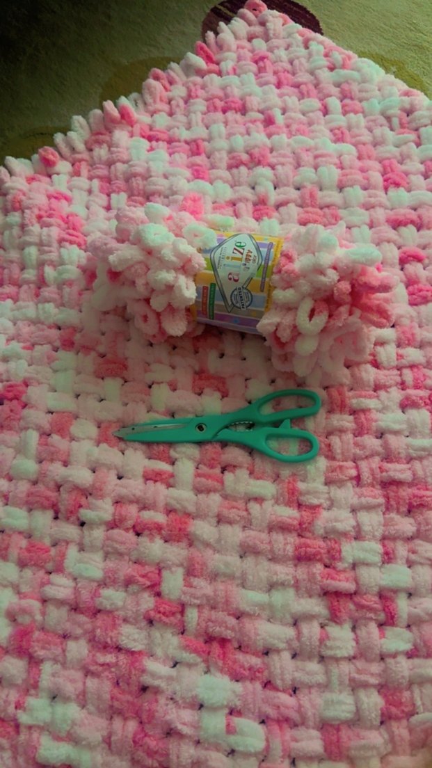 Pembe Örgü Çocuk Battaniyesi - Görsel 3