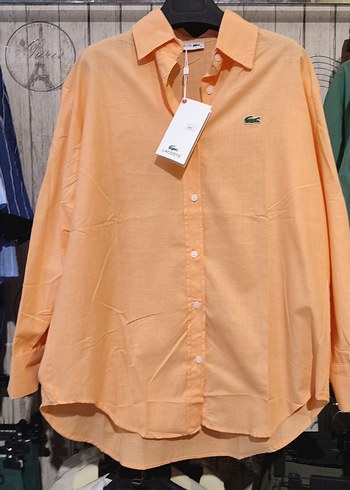 Lacoste Erkek Turuncu Keten Gömlek