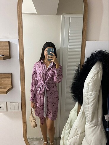 Zara Gömlek saten elbise