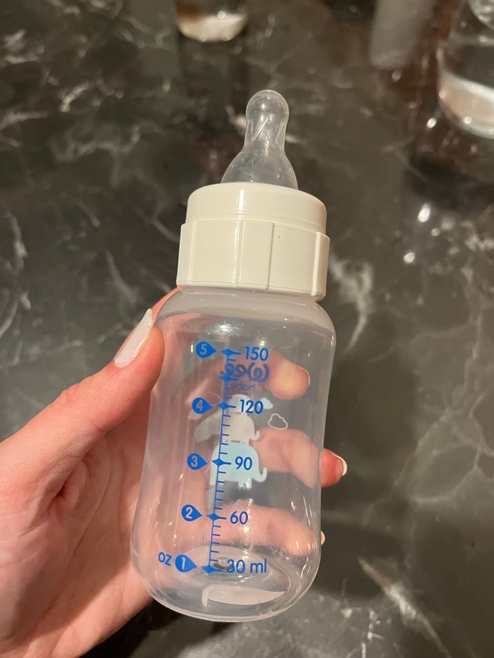 Beyaz Pastel Bebek Biberonu - Görsel 2