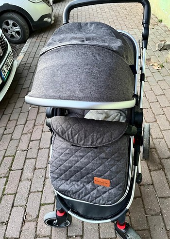 Baby2go Antrasit Gri Bebek Arabası - Görsel 4