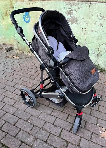 Baby2go Antrasit Gri Bebek Arabası - Görsel 8