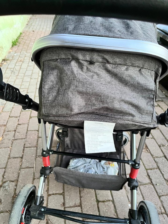 Baby2go Antrasit Gri Bebek Arabası - Görsel 5