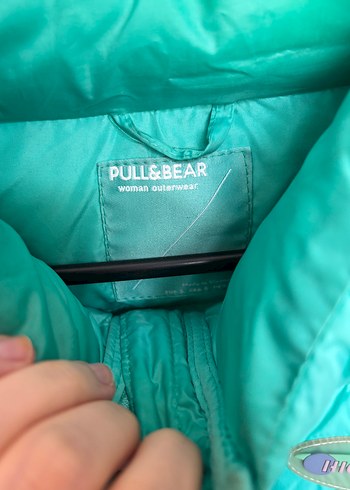 s Beden turkuaz Renk Turkuaz pull and bear mont