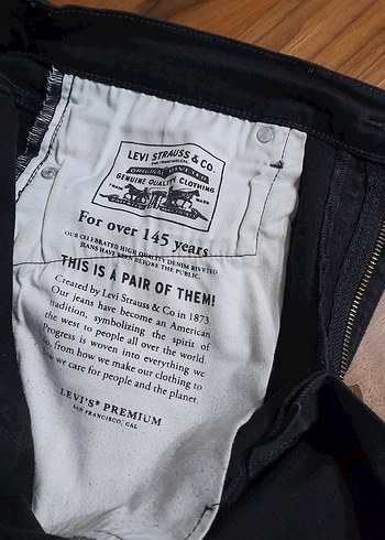 Siyah Regular Fit Denim Erkek Levis Pantolon - Görsel 11