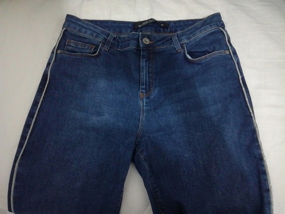 40 Beden Yanları Simli Jean