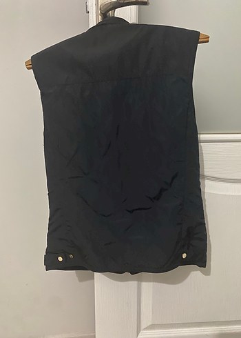 Zara Fermuarlı Yüksek Yakalı Siyah Kadın Yelek