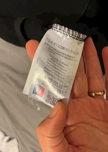 Tommy marka Erkek Siyah Baskılı Polo Tişört - Görsel 3