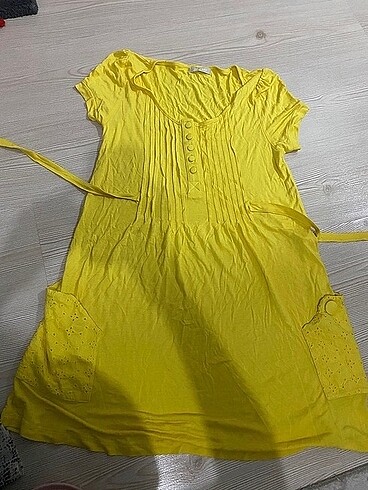 Twist marka sarı elbise