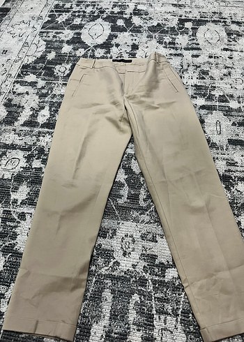Zara Bej Duz Kesim Pantolon