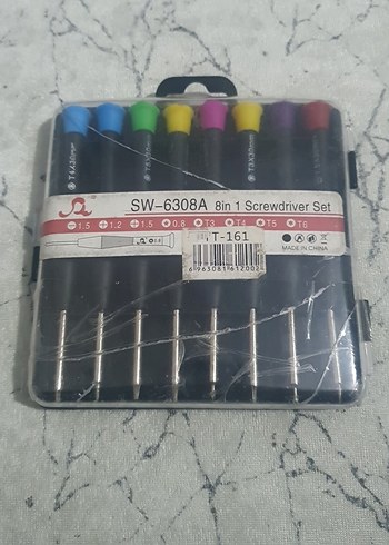 8 Parça Çok Renkli Tornavida Seti - Görsel 2