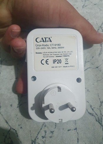 Beyaz Zaman Ayarlı Priz - Görsel 2