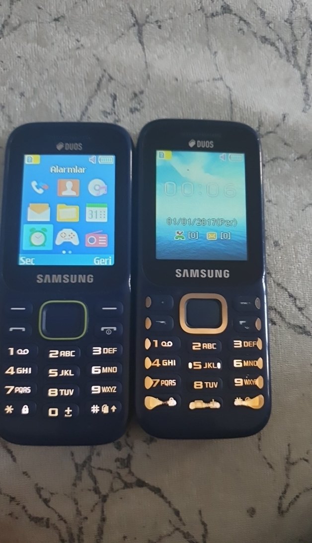 2 adet Samsung Çift SIM Kartlı Koyu Mavi Telefon - Görsel 2