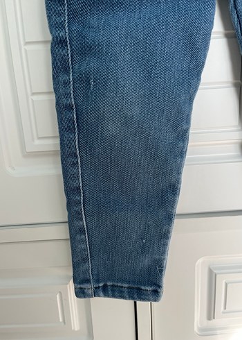 Düğmeli Baskılı Erkek Çocuk Kot Pantolon - Görsel 3