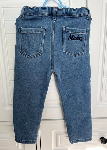 Düğmeli Baskılı Erkek Çocuk Kot Pantolon - Görsel 4