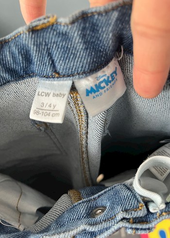 Düğmeli Baskılı Erkek Çocuk Kot Pantolon - Görsel 5