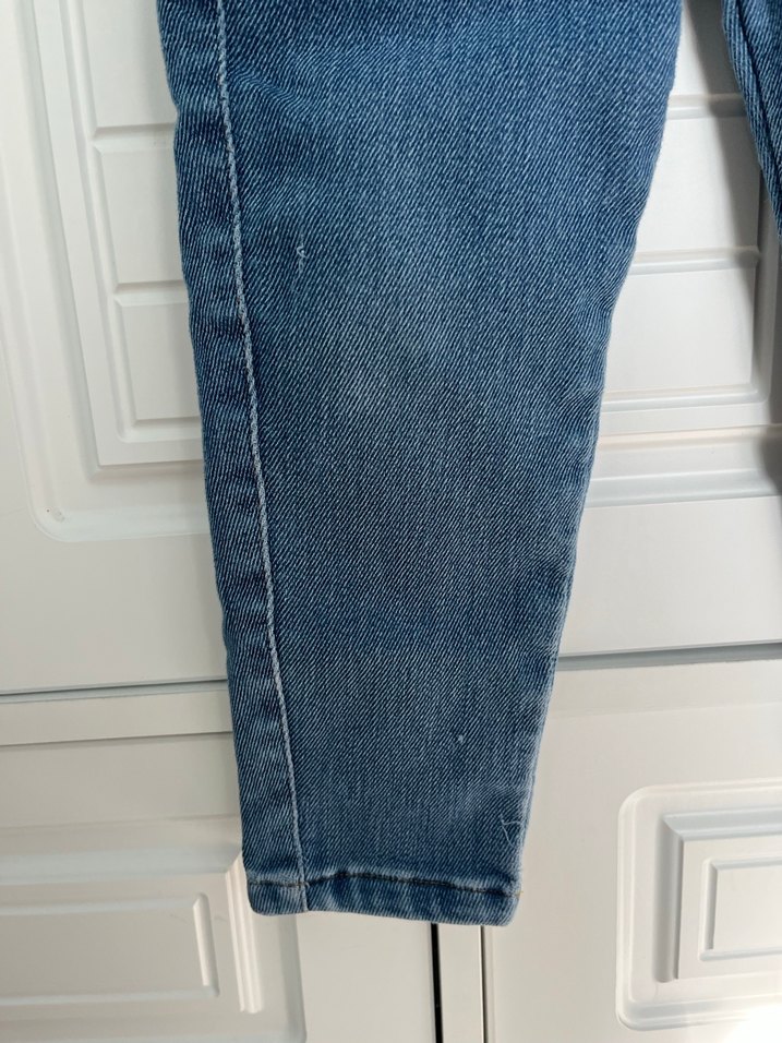 Düğmeli Baskılı Erkek Çocuk Kot Pantolon - Görsel 3