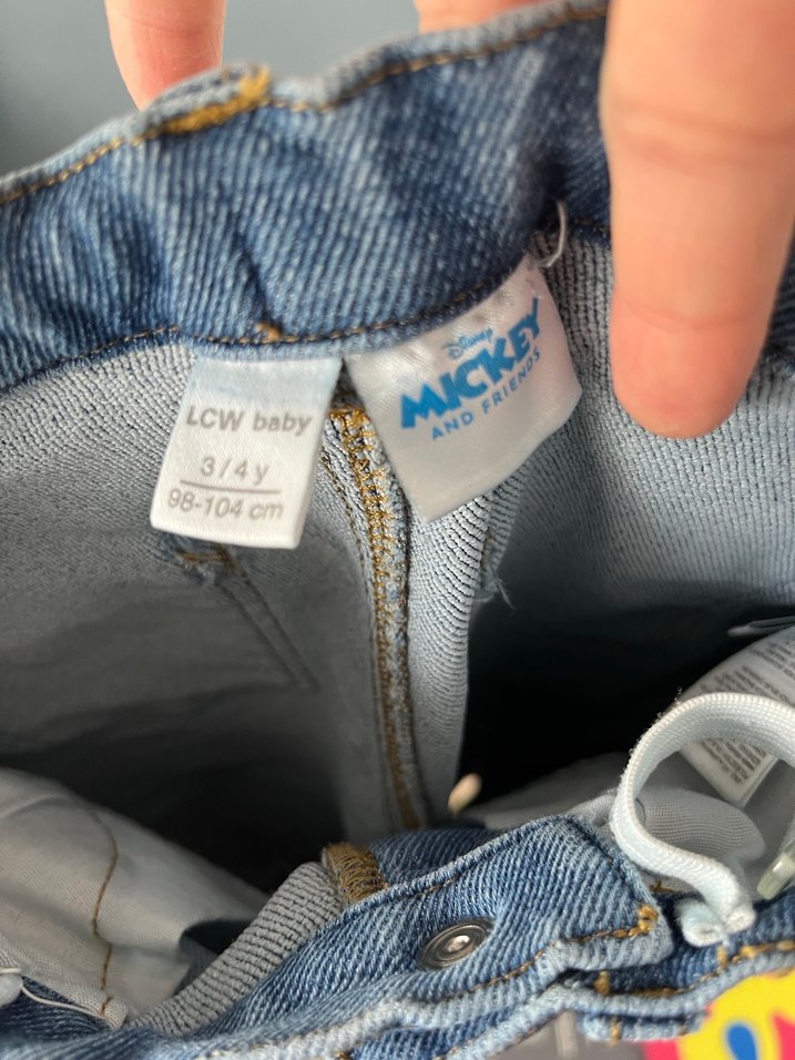 Düğmeli Baskılı Erkek Çocuk Kot Pantolon - Görsel 5