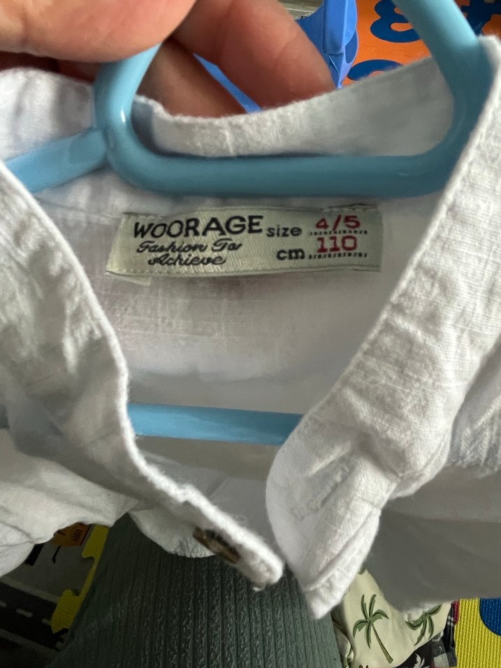 Erkek Çocuk Beyaz Pamuklu Gömlek - Görsel 3