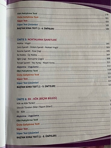  Beden Renk 5.sınıf türkçe test kitabı